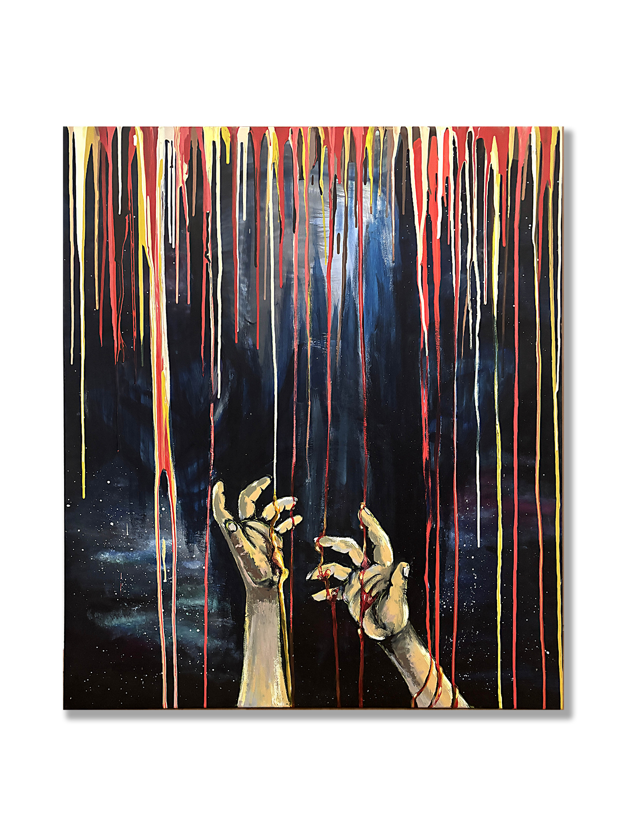 "na dosah" - originální malba na plátně 100x120 cm