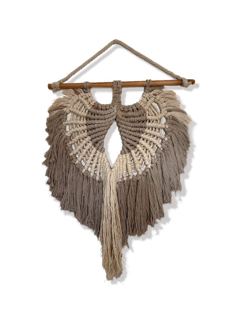 Macramé pletená křídla 110×70 cm