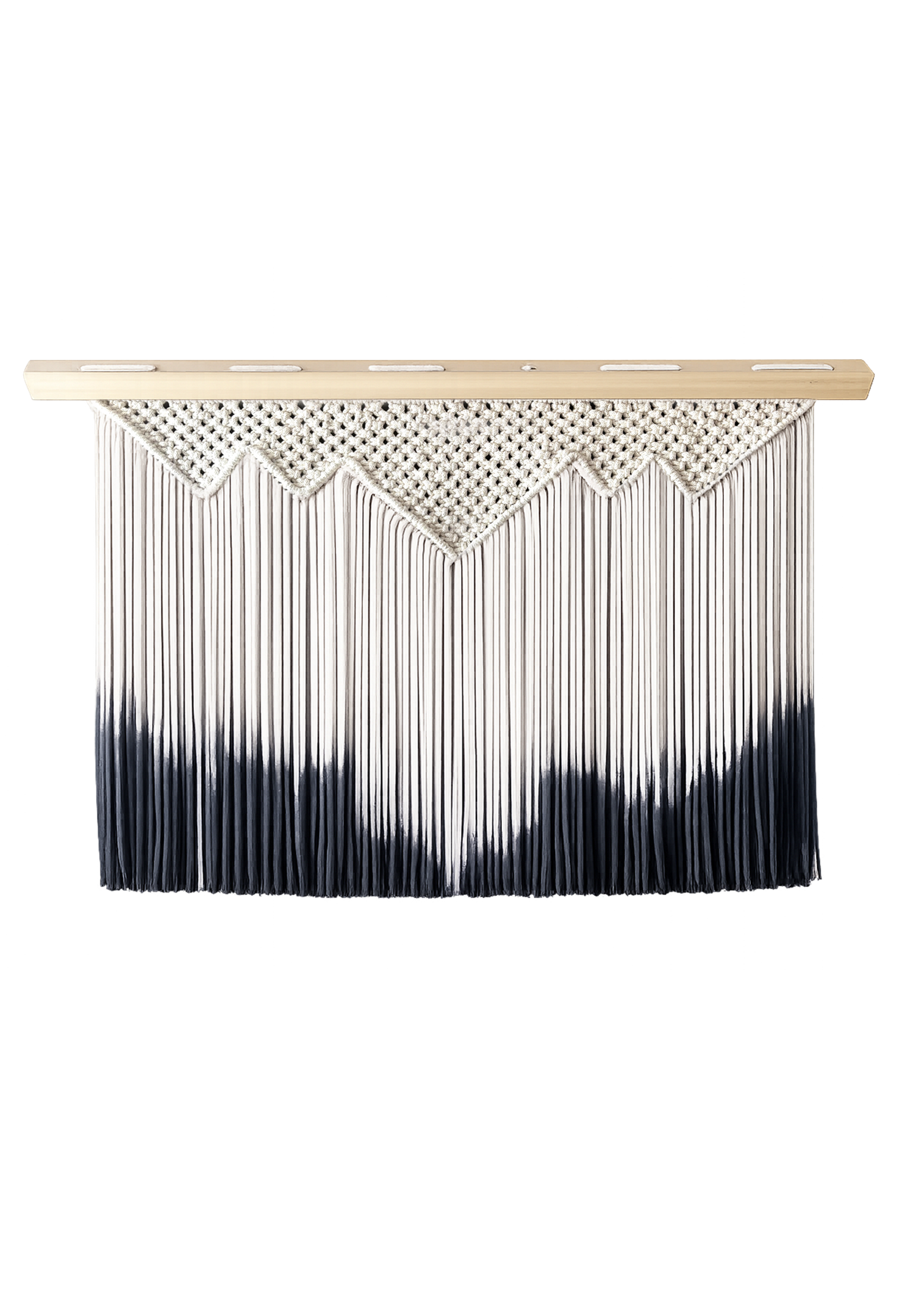 Macramé dekorace na zeď 92×54 cm 