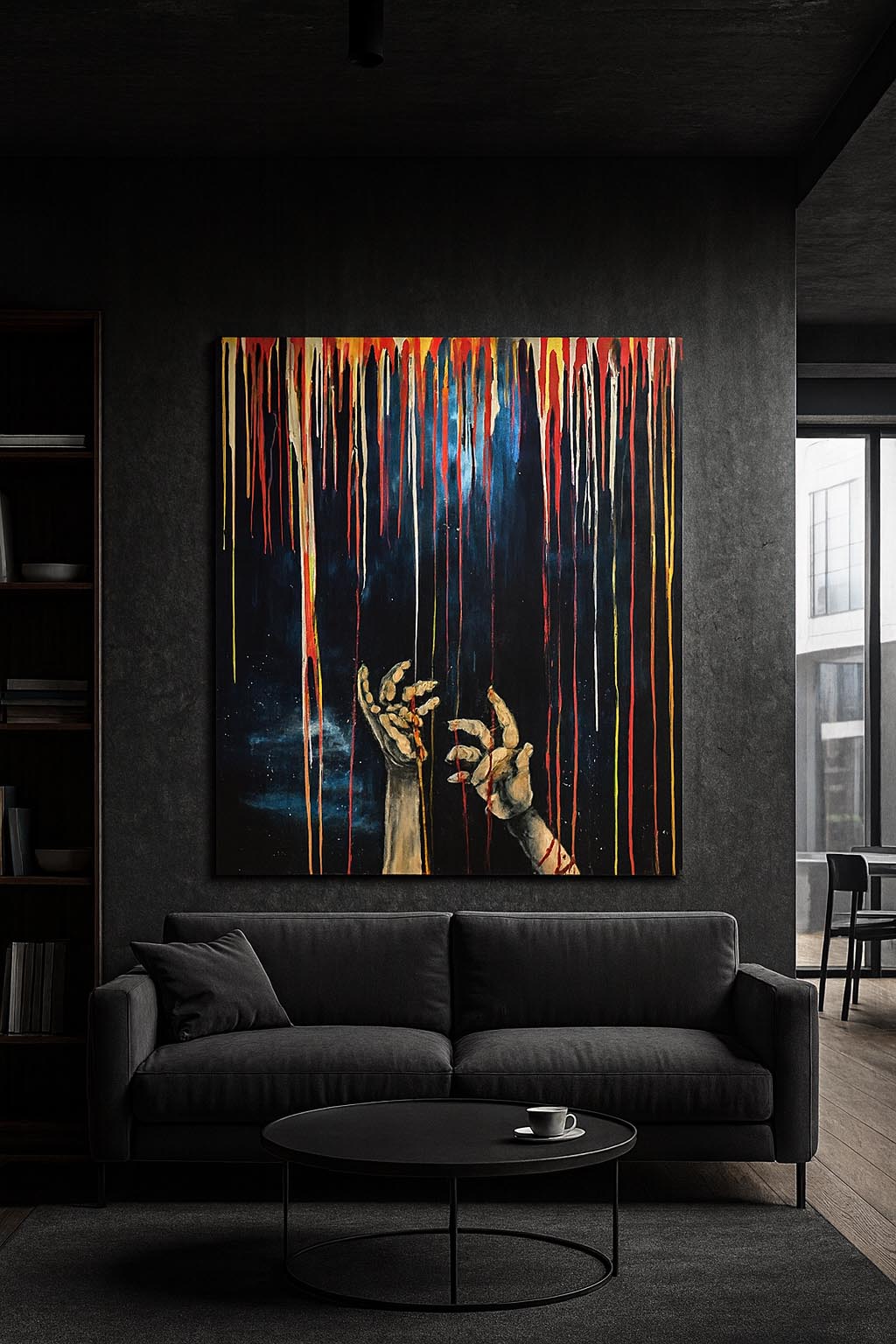 "na dosah" - originální malba na plátně 100x120 cm
