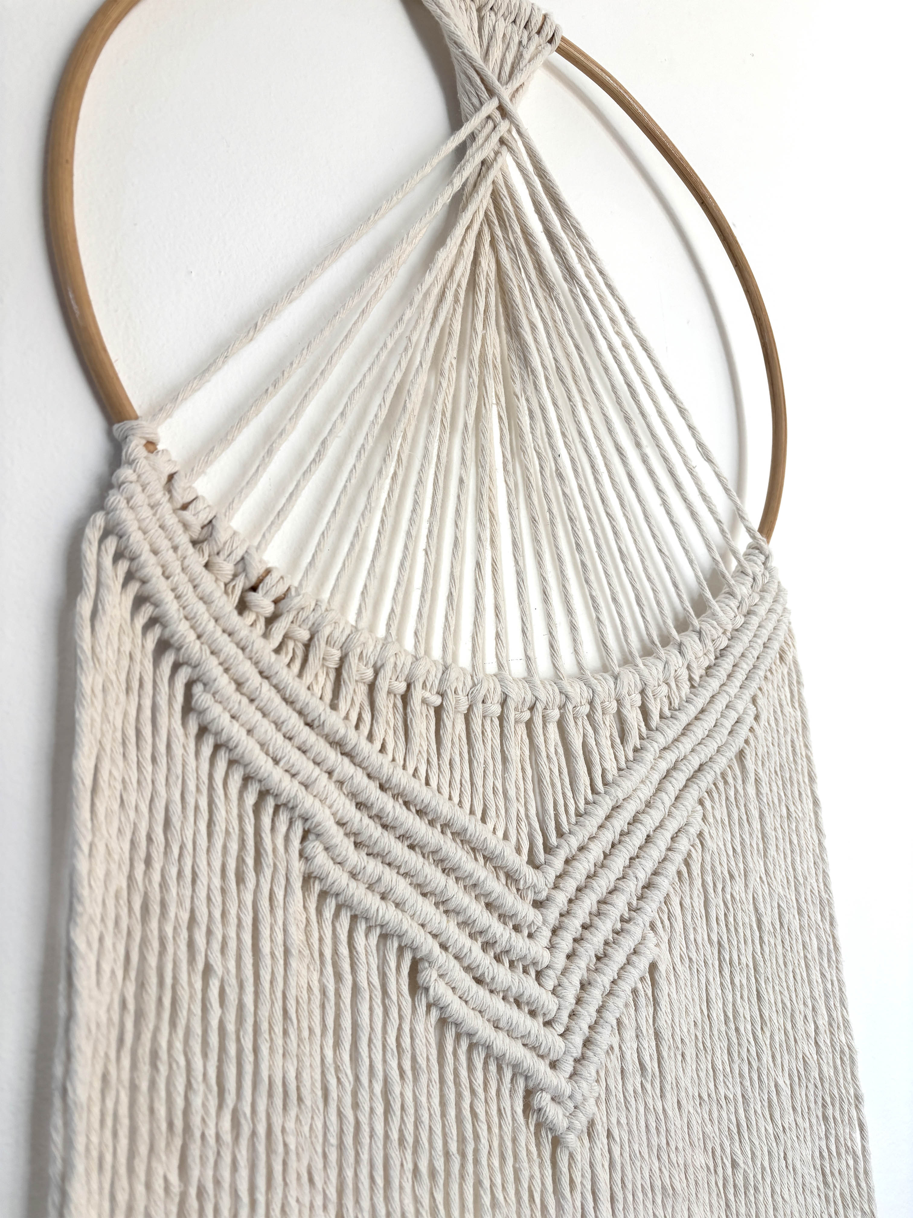 Macramé Vertikála kruhu 143×41cm