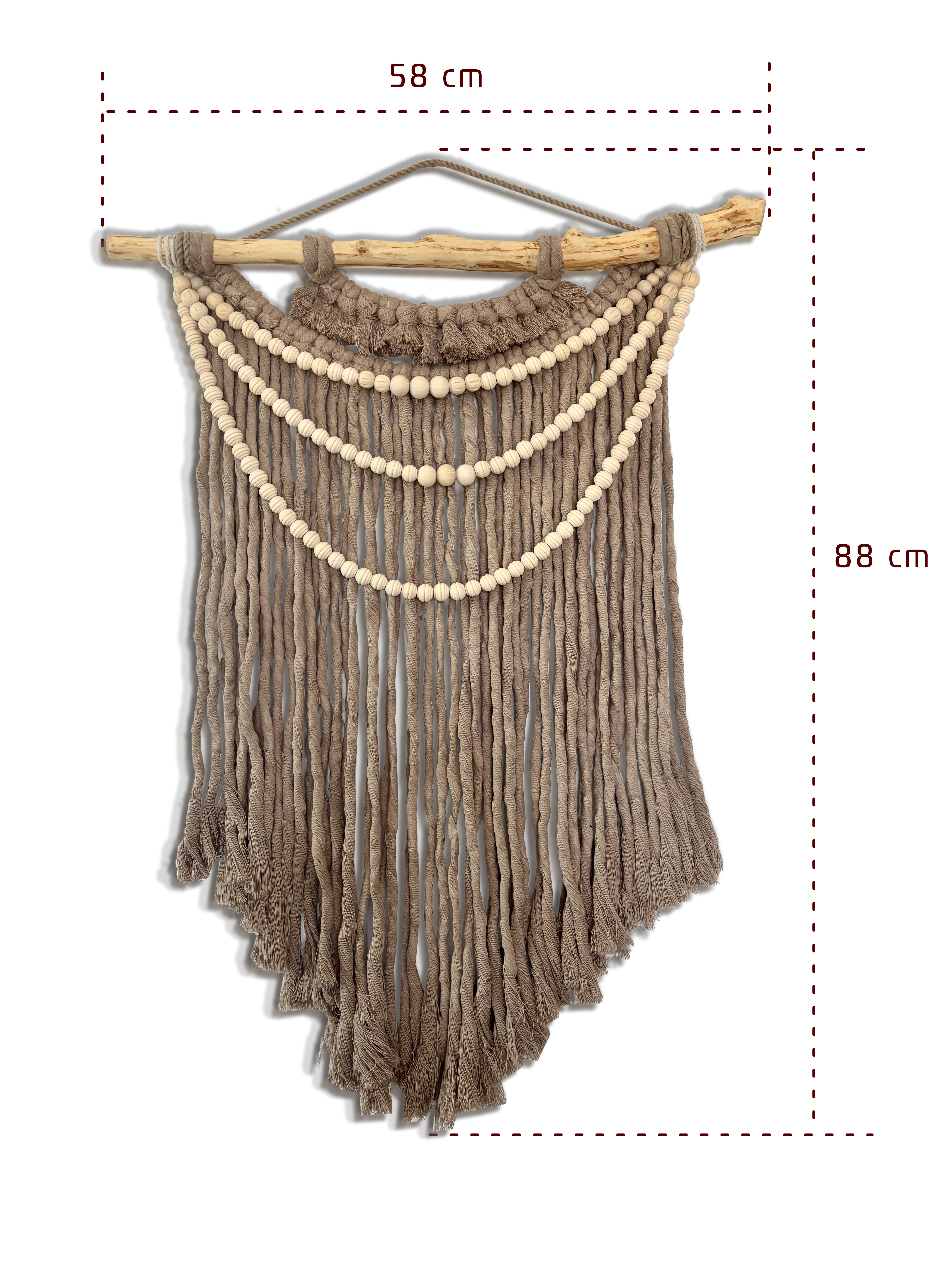 Macramé dekorace na zed