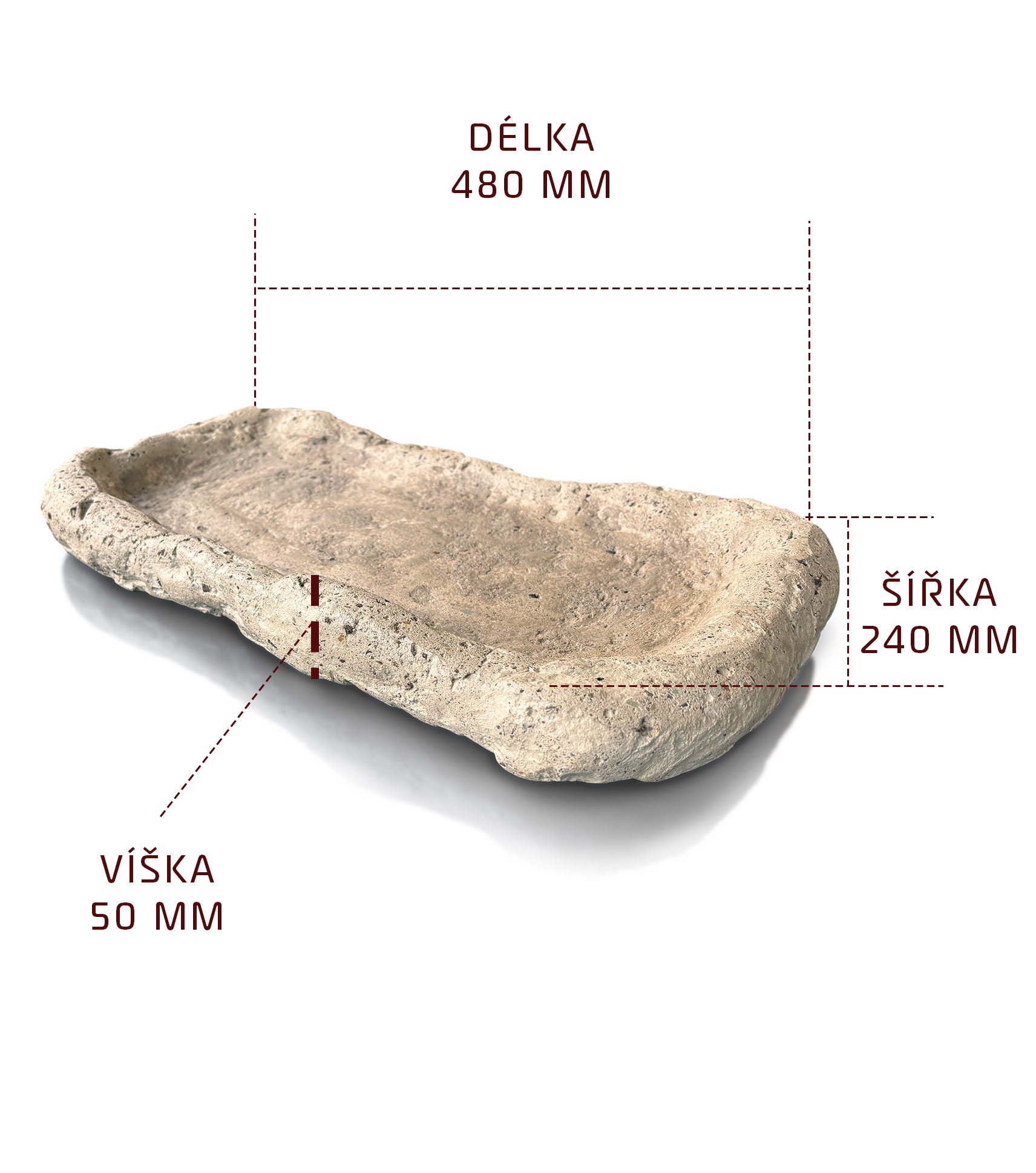 Velký dekorativní tác 48 cm